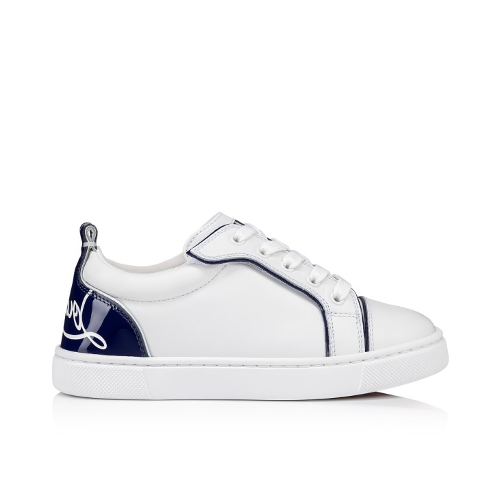 Christian Louboutin Funnyto Kids' Sneakers White / Blue | RNEXFI-482