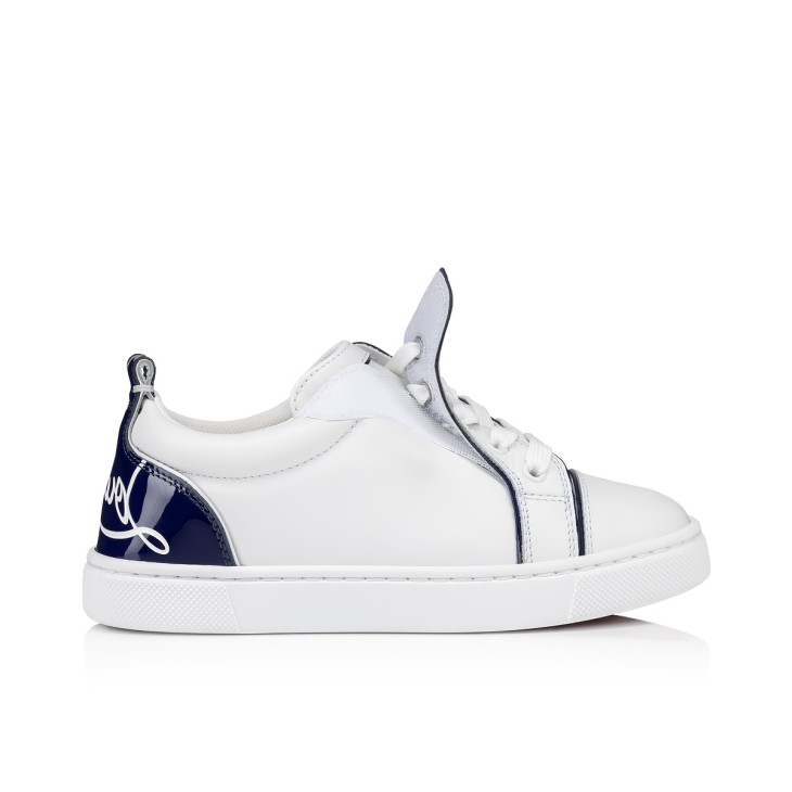 Christian Louboutin Funnyto Kids' Sneakers White / Blue | RNEXFI-482