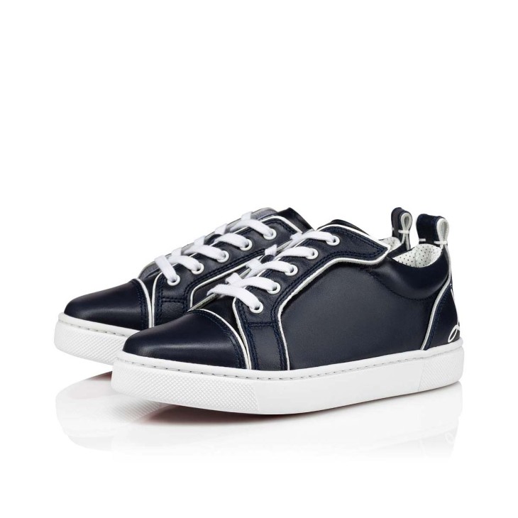 Christian Louboutin Funnyto Kids' Sneakers Navy | ZLYFQV-691