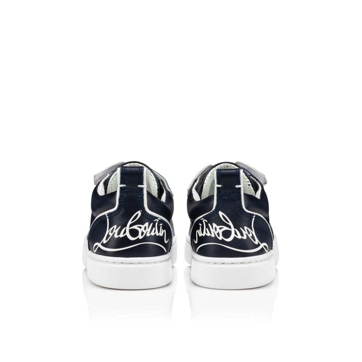 Christian Louboutin Funnyto Kids' Sneakers Navy | ZLYFQV-691