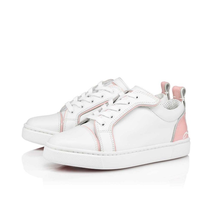 Christian Louboutin Funnyto Kids' Sneakers White / Pink | JIFWDL-254