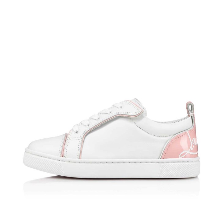 Christian Louboutin Funnyto Kids' Sneakers White / Pink | JIFWDL-254