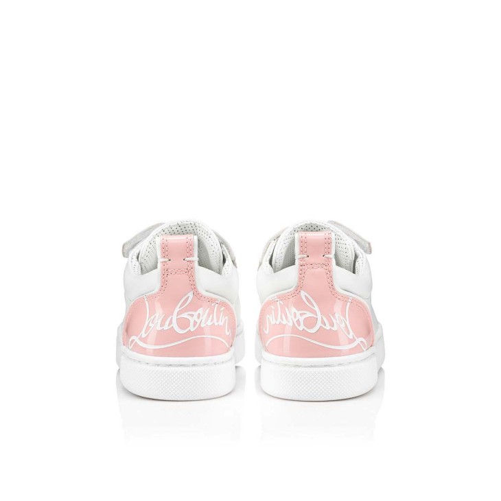 Christian Louboutin Funnyto Kids' Sneakers White / Pink | JIFWDL-254