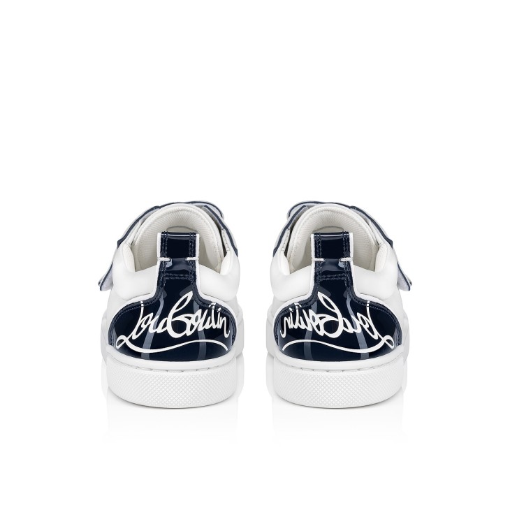 Christian Louboutin Funnyto Scratch Kids' Sneakers White / Black | JZQBRY-937