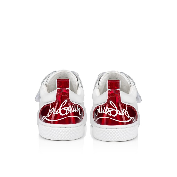 Christian Louboutin Funnyto Scratch Kids' Sneakers White / Red | AZUJQW-129