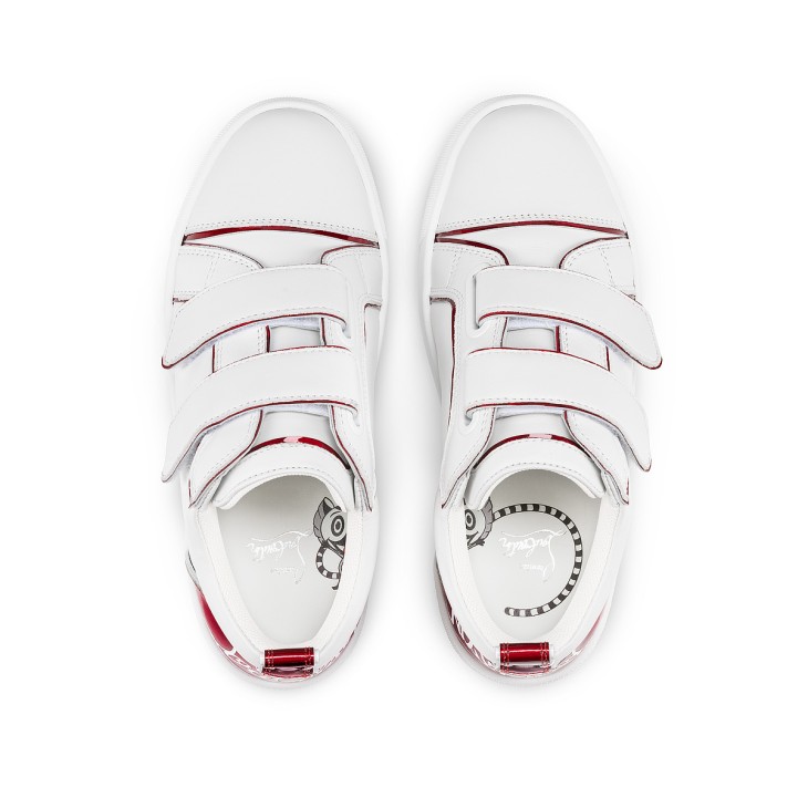 Christian Louboutin Funnyto Scratch Kids' Sneakers White / Red | AZUJQW-129