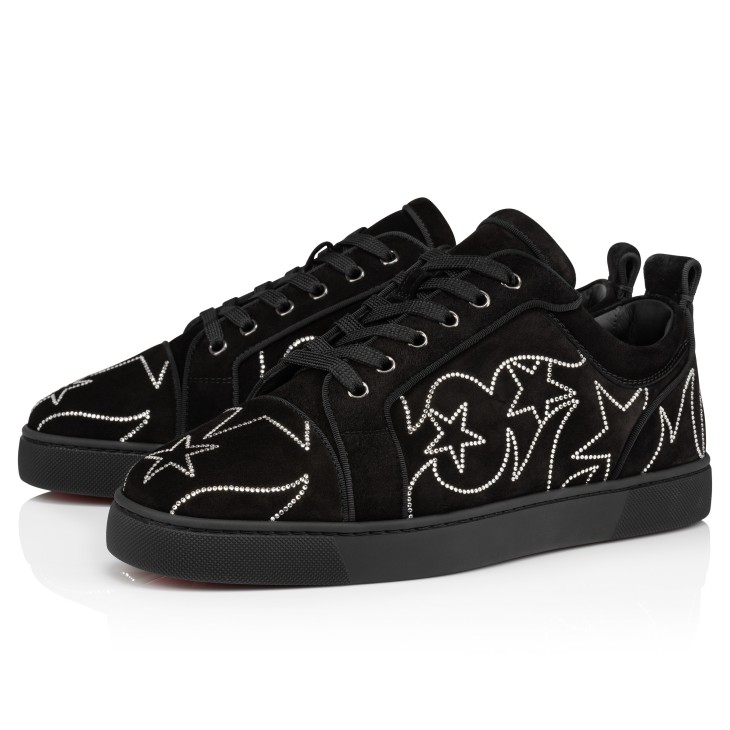 Christian Louboutin Giddy Vieira Strass Women Sneakers Black | LSTIMY-190