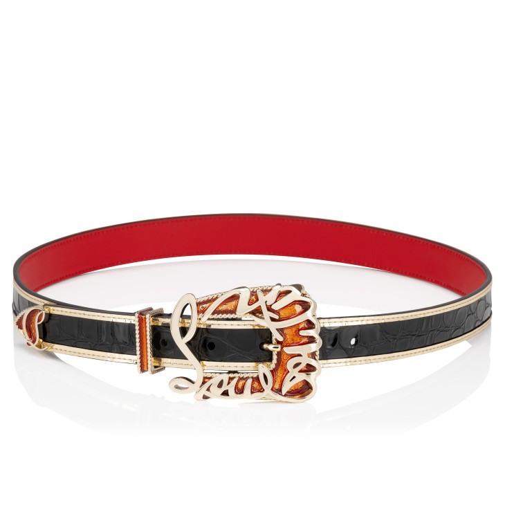 Christian Louboutin Giddy Women Belts Black | TJSRDM-724