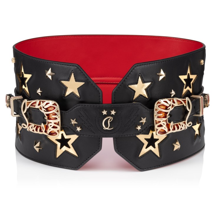 Christian Louboutin Giddy Women Belts Black | KJBUAG-246