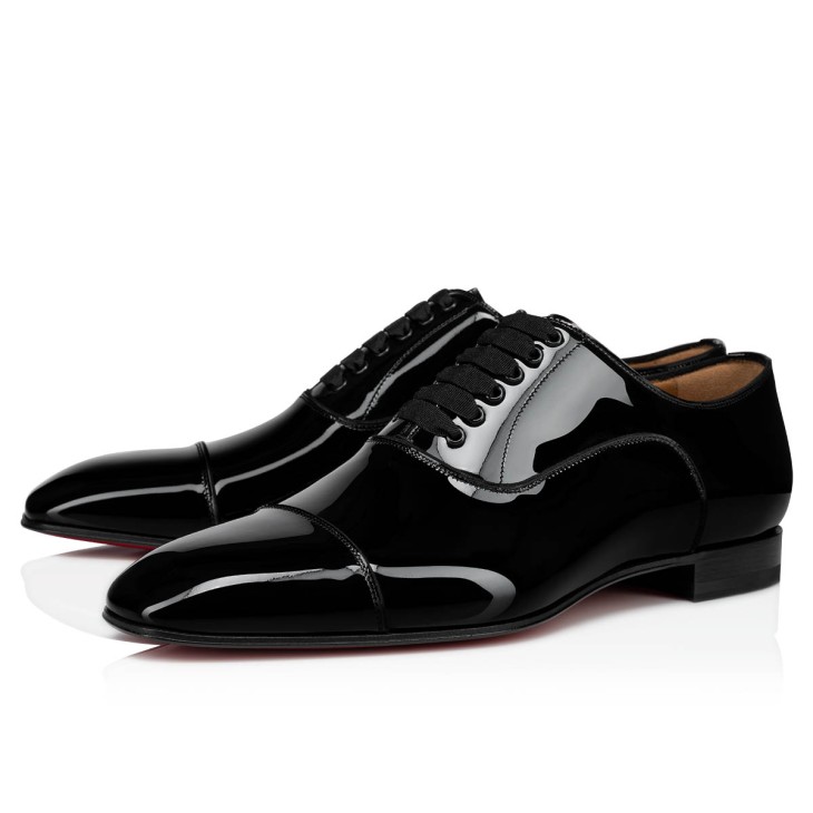 Christian Louboutin Greggo Men Buckle Shoes Black | XAIHDJ-439