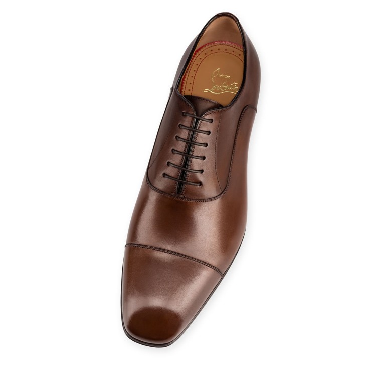 Christian Louboutin Greggo Men Buckle Shoes Brown | MVYPCI-278