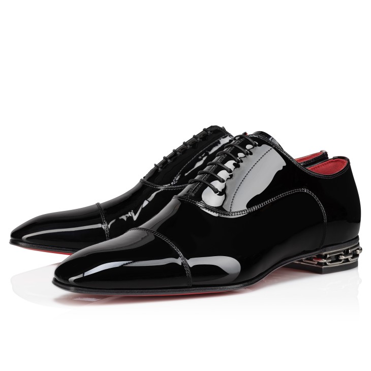 Christian Louboutin Greggy Men Buckle Shoes Black | WTCBNG-798