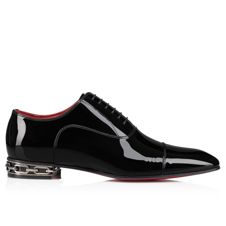 Christian Louboutin Greggy Men Buckle Shoes Black | WTCBNG-798