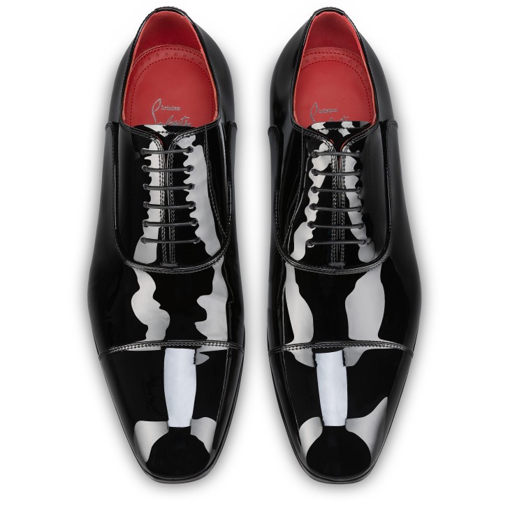 Christian Louboutin Greggy Men Buckle Shoes Black | WTCBNG-798