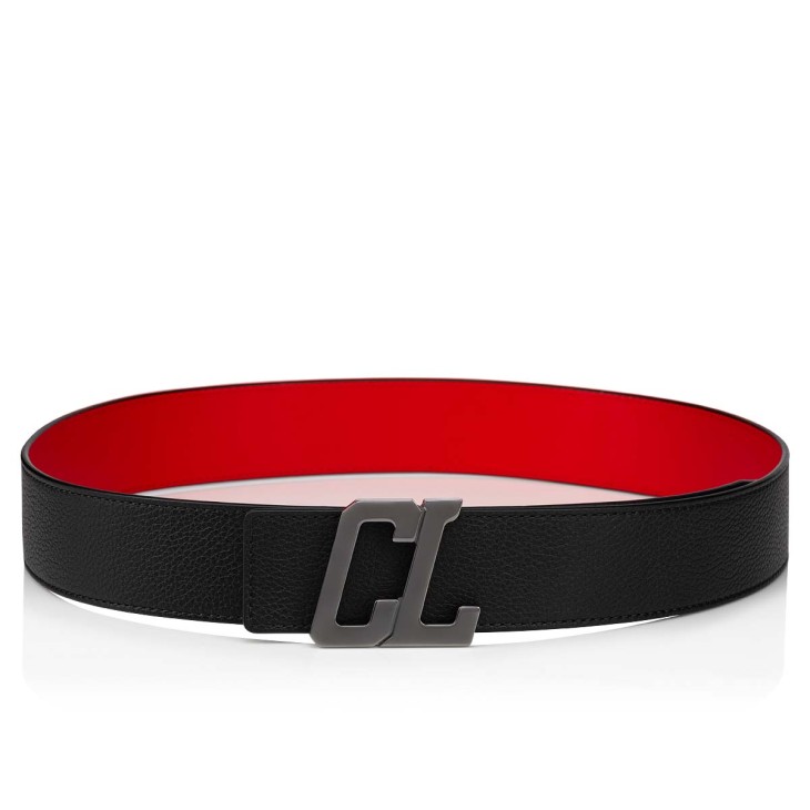 Christian Louboutin Happy Rui CL Logo Men Belts Black | VAZJEW-420