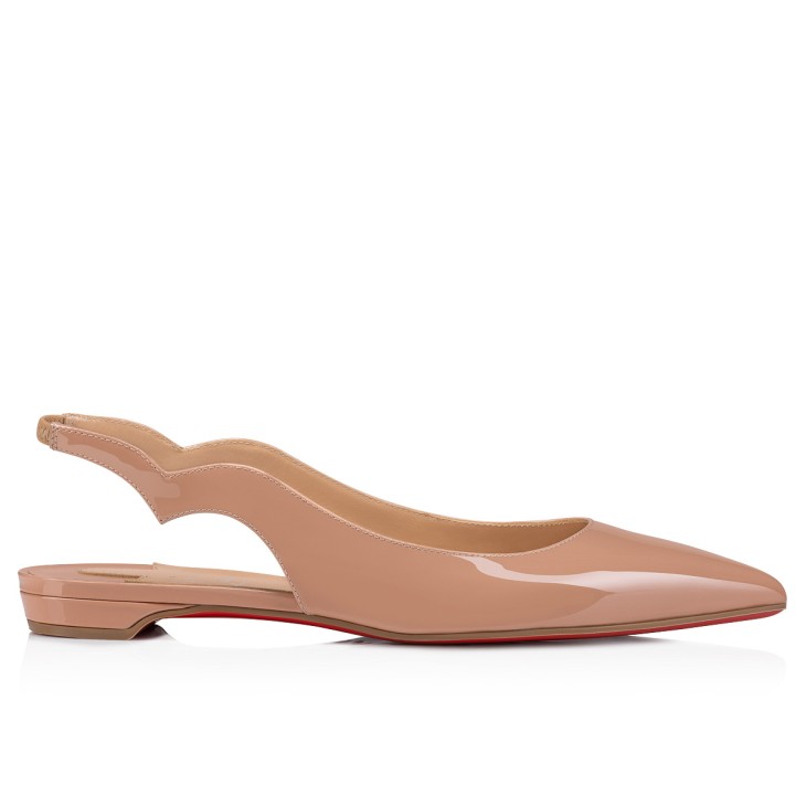 Christian Louboutin Hot Chickita Sling Women Flat Shoes Pink | CYDKQE-608