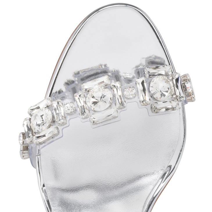 Christian Louboutin Just Jewel Women Mules Silver | QOXYFE-061