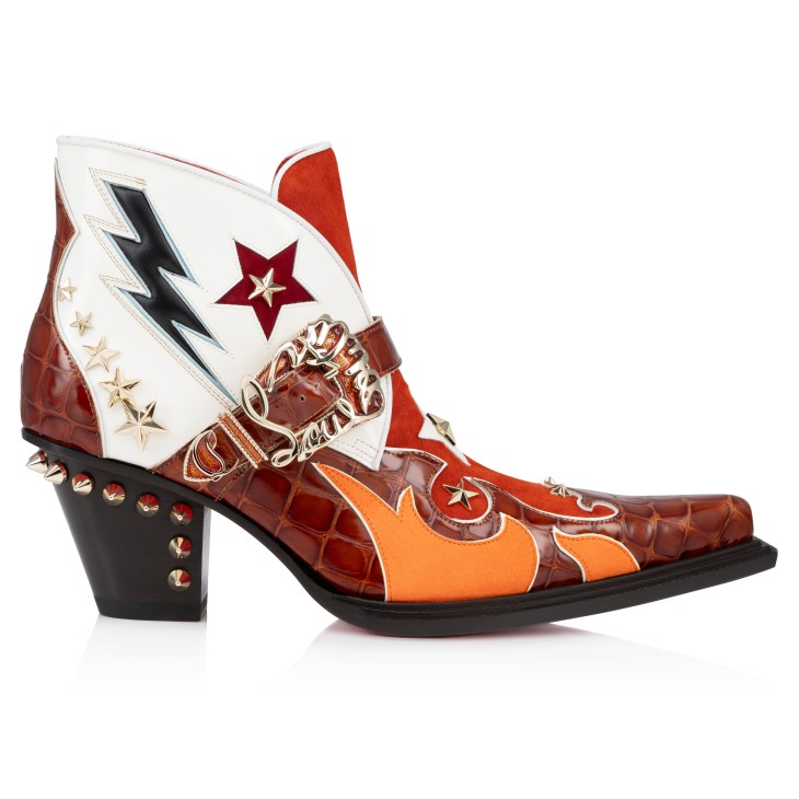 Christian Louboutin Kennywood Men Boots White / Red | YTJKWR-734