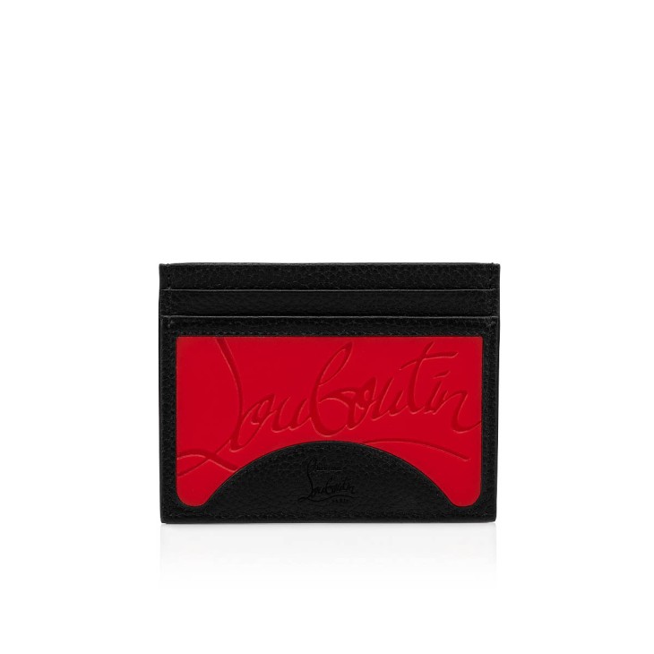 Christian Louboutin Kios Men Wallets Black / Red | FHDSNW-675