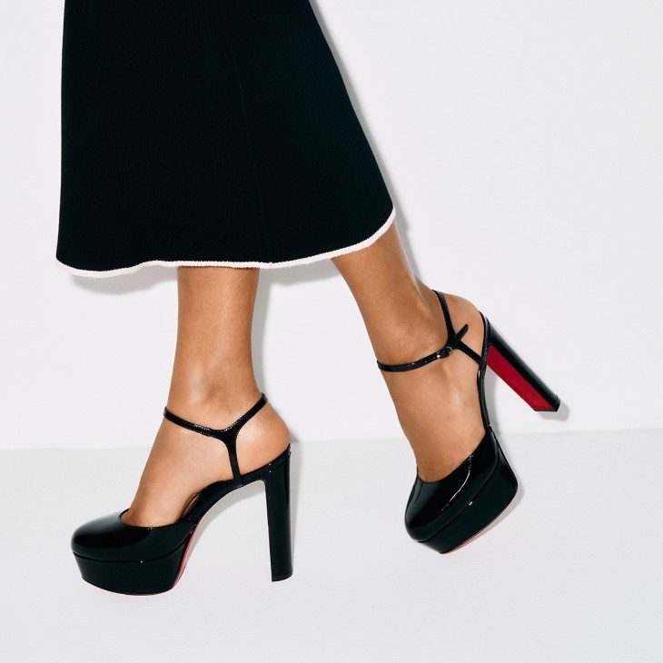 Christian Louboutin Loo Women Platform Shoes Black | HRICMQ-917