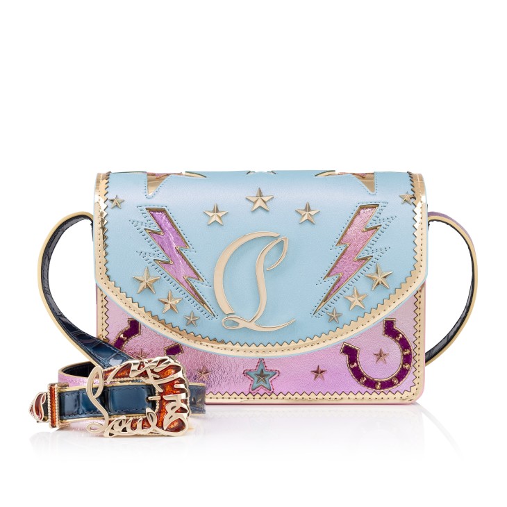 Christian Louboutin Loubi54 Giddy Women Clutch Bags Pink / Blue | KXRFYV-085