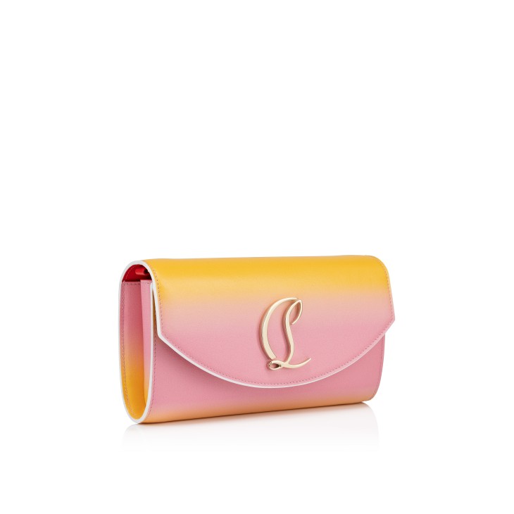 Christian Louboutin Loubi54 Women Clutch Bags Pink / Yellow | YATELG-408