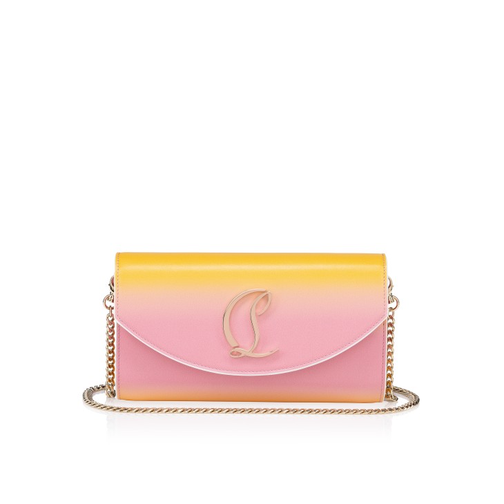 Christian Louboutin Loubi54 Women Clutch Bags Pink / Yellow | YATELG-408