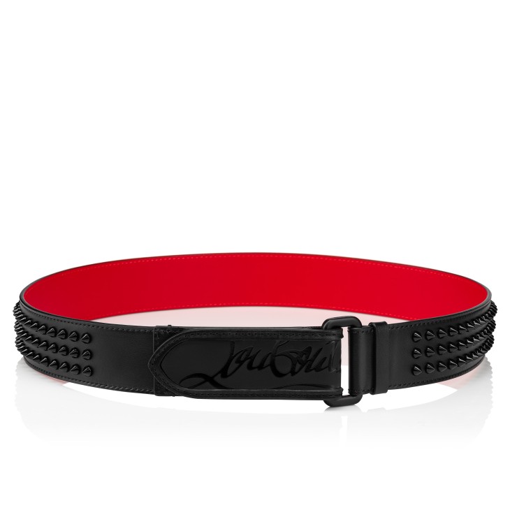 Christian Louboutin Loubi Men Belts Black | DTHNXF-073