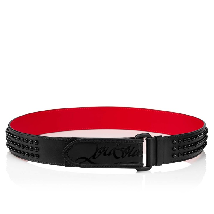 Christian Louboutin Loubi Men Belts Black | DTHNXF-073