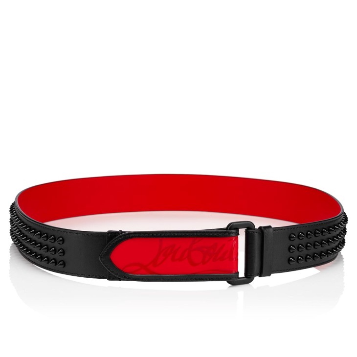 Christian Louboutin Loubi Men Belts Black | ZHCNWD-216