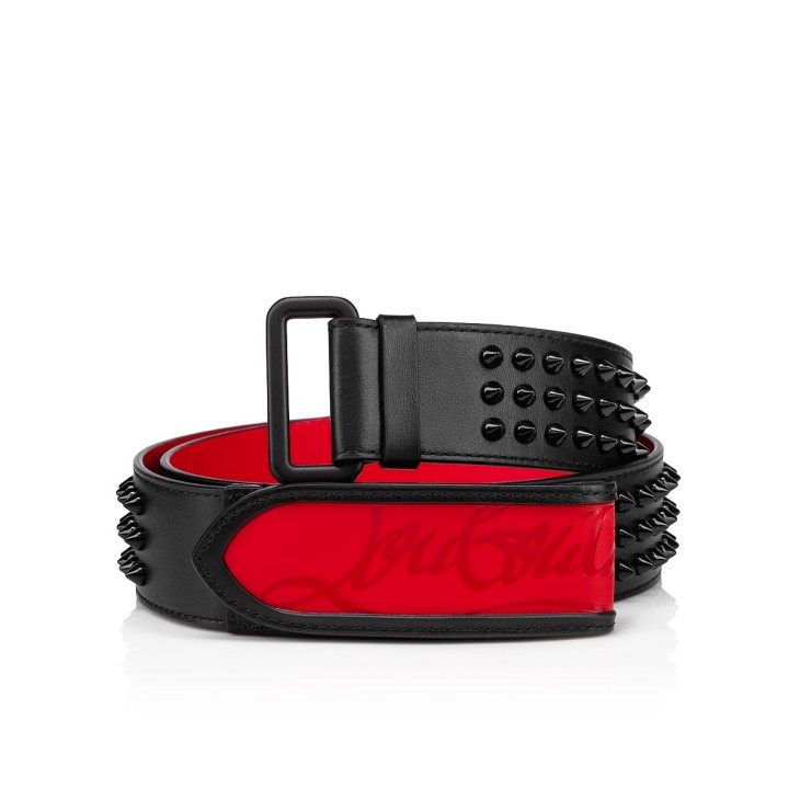 Christian Louboutin Loubi Men Belts Black | ZHCNWD-216