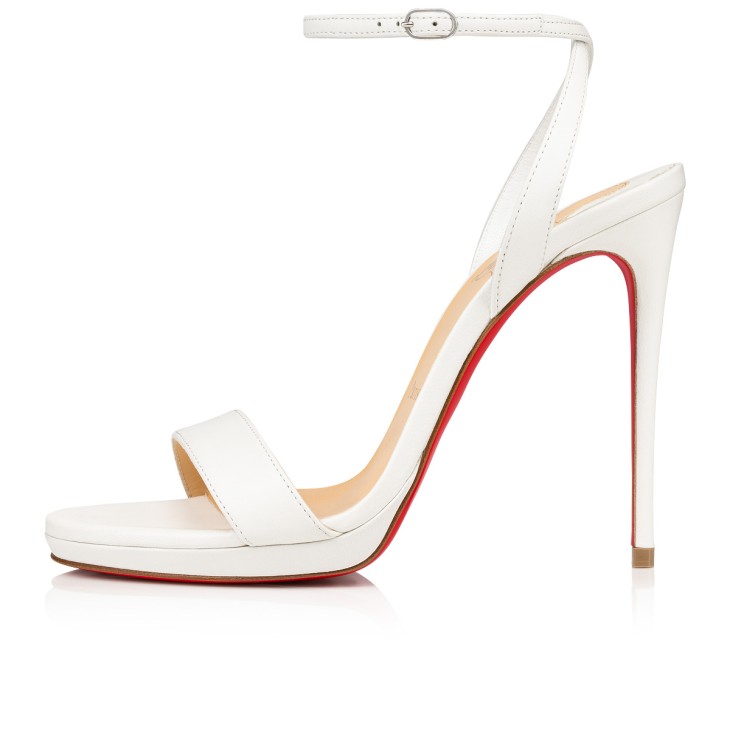 Christian Louboutin Loubi Queen Women Sandals White | DWKQBY-956