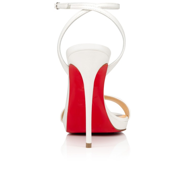 Christian Louboutin Loubi Queen Women Sandals White | DWKQBY-956