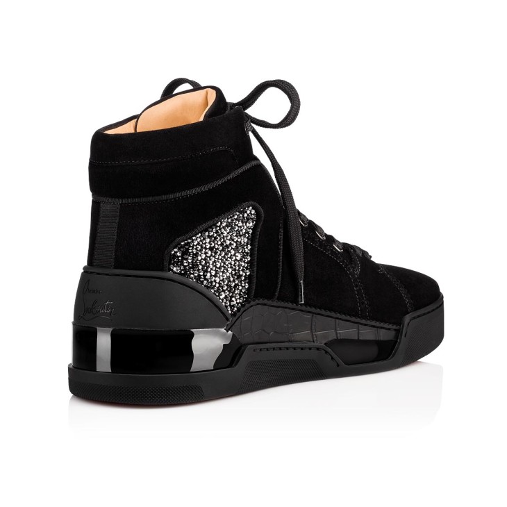 Christian Louboutin Loubikick Men Sneakers Black | EHUCIG-596