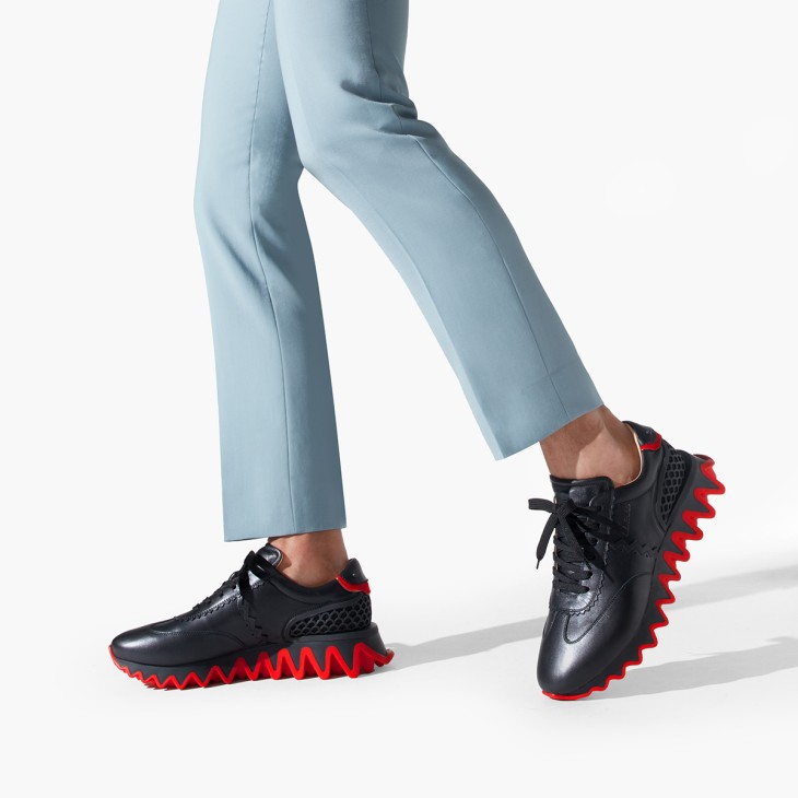 Christian Louboutin Loubishark Men Sneakers Black | BSYCPJ-547