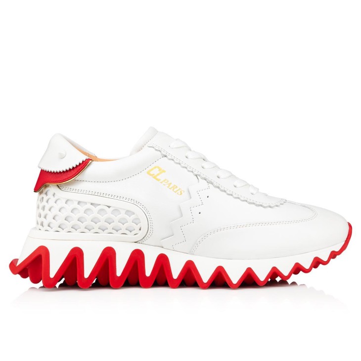 Christian Louboutin Loubishark Women Sneakers White | ZTRWFG-037