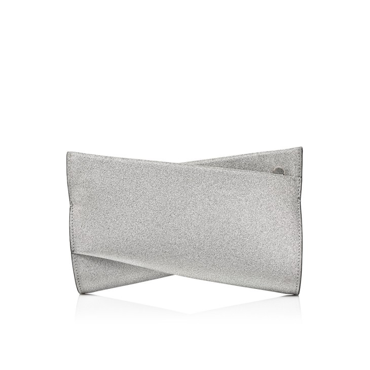 Christian Louboutin Loubitwist small Women Clutch Bags Silver | SRIMBE-621