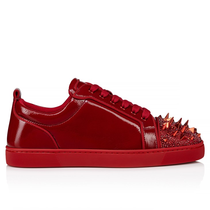 Christian Louboutin Louis Junior P Pik Pik Strass Men Sneakers Metal | IQERTJ-703