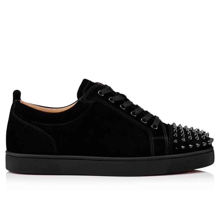 Christian Louboutin Louis Junior Spikes Men Sneakers Black | XFPSEQ-265