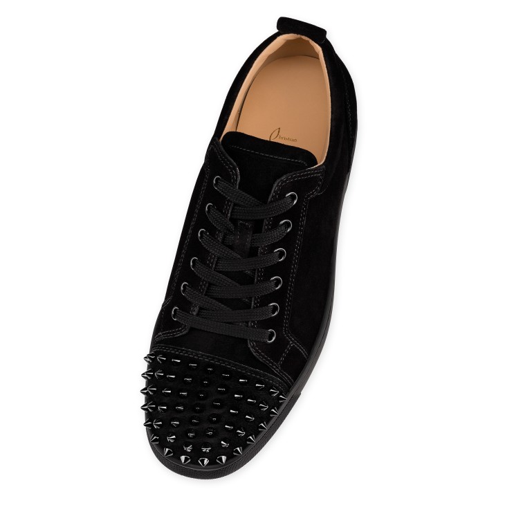 Christian Louboutin Louis Junior Spikes Men Sneakers Black | XFPSEQ-265