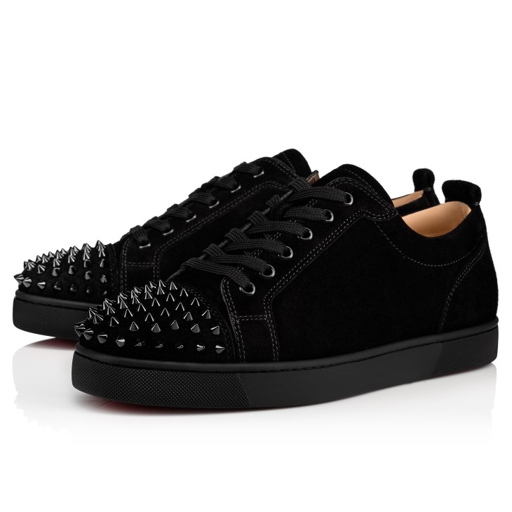 Christian Louboutin Louis Junior Spikes Men Sneakers Black | XFPSEQ-265