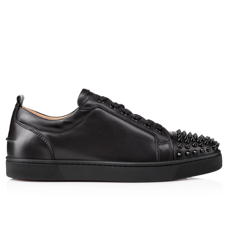 Christian Louboutin Louis Junior Spikes Men Sneakers Black | YZUAWG-617