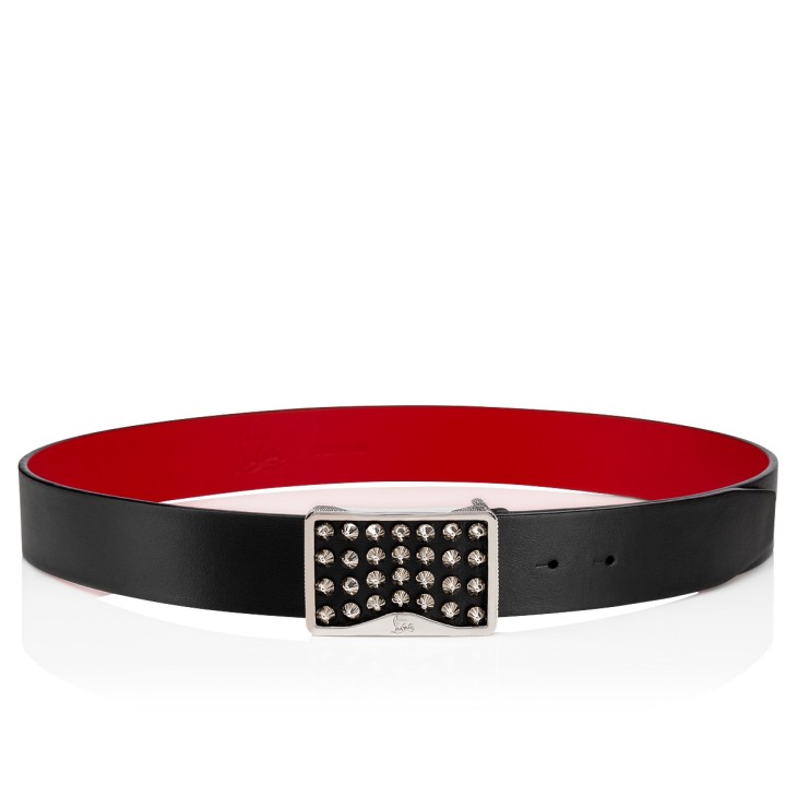 Christian Louboutin Louis Men Belts Black | QLEYAP-804