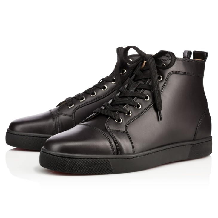 Christian Louboutin Louis Men Sneakers Black | HDWVFS-178