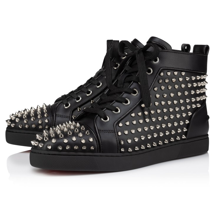 Christian Louboutin Louis Night Spikes Women Sneakers Black | ICMEXH-396