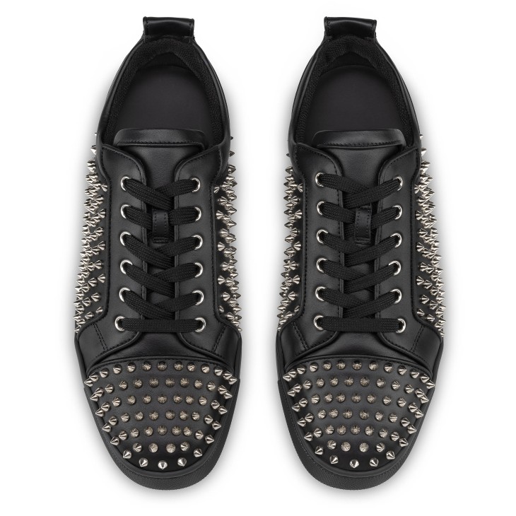 Christian Louboutin Louis Spikes Junior Men Sneakers Black | NRGIWJ-847