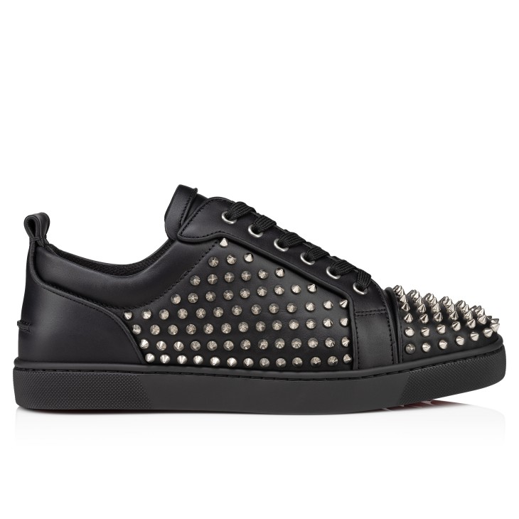 Christian Louboutin Louis Spikes Junior Men Sneakers Black | NRGIWJ-847