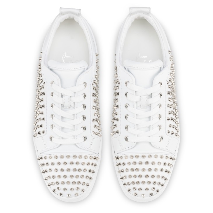 Christian Louboutin Louis Spikes Junior Men Sneakers White | HGOBSK-071