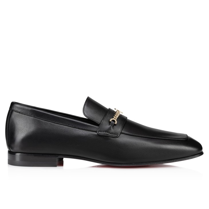 Christian Louboutin MJ Moc Men Moccasins Black | QRWUND-036