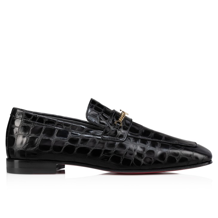 Christian Louboutin MJ Moc Men Moccasins Black | JPIVEO-682